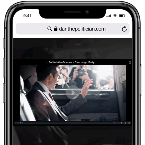 Phone showing a Shoot.to campaign audience